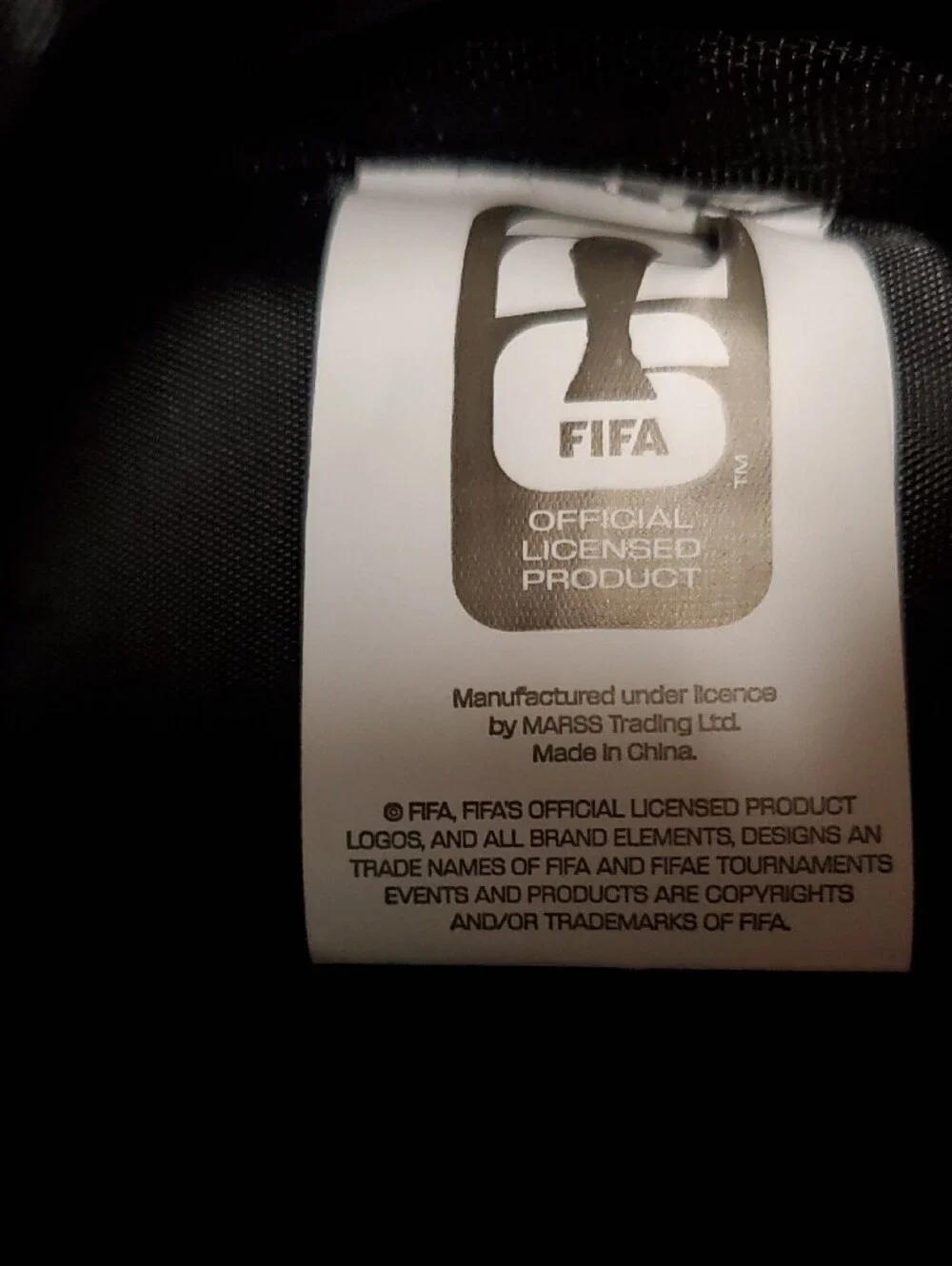 FIFA 26 World Cup Black Soccer Ball Backpack